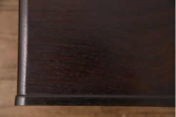 和製アンティーク　指物工芸品　美品　外箱付き!紫檀(シタン)材の深みを帯びた色合いが美しい角火鉢2個セット(木製火鉢)(R-049385)