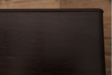 和製アンティーク　指物工芸品　美品　外箱付き!紫檀(シタン)材の深みを帯びた色合いが美しい角火鉢2個セット(木製火鉢)(R-049386)