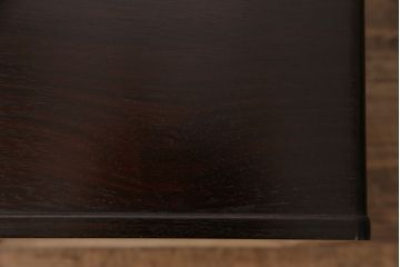 和製アンティーク　指物工芸品　美品　外箱付き!紫檀(シタン)材の深みを帯びた色合いが美しい角火鉢2個セット(木製火鉢)(R-049386)