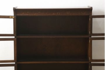 アンティーク家具　イギリス　オーク材　ディスプレイ棚としてもおすすめ!レトロな雰囲気を醸しだすスタッキングブックケース(本箱、収納棚、飾り棚)(R-049388)