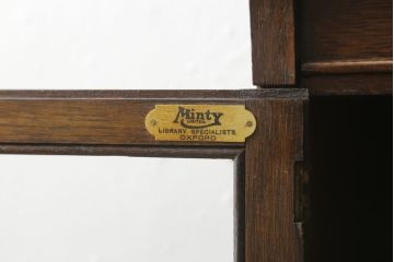 アンティーク家具　イギリス　オーク材　ディスプレイ棚としてもおすすめ!レトロな雰囲気を醸しだすスタッキングブックケース(本箱、収納棚、飾り棚)(R-049388)