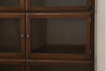 アンティーク家具　イギリス　オーク材　ディスプレイ棚としてもおすすめ!レトロな雰囲気を醸しだすスタッキングブックケース(本箱、収納棚、飾り棚)(R-049388)