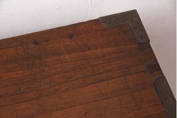 和製アンティーク　明治期　総桐材　コンパクトサイズで取り入れやすいシックな佇まいが魅力の庄内小箪笥(引き出し、チェスト、時代箪笥、桐箪笥、桐たんす)(R-049390)