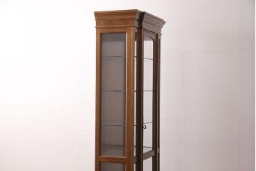 中古　美品　DREXEL HERITAGE(ドレクセルヘリテイジ)　FRANCESCA(フランチェスカ)シリーズ　キュリオケース(飾り棚、ショーケース、キャビネット)(定価約74万円)(R-049391)