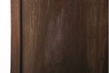 アンティーク建具　総松材　燻されたような渋い風合いが魅力の蔵戸(引き戸、玄関戸、建具)(R-049395)