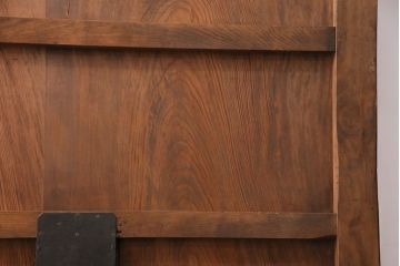 アンティーク建具　総松材　燻されたような渋い風合いが魅力の蔵戸(引き戸、玄関戸、建具)(R-049395)