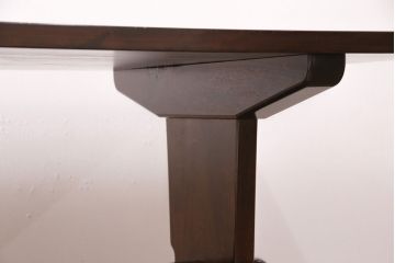 中古美品　松本民芸家具　シックなダイニング作りにおすすめのB型食卓(ダイニングテーブル、4人掛け)(定価約27万円)(R-049396)