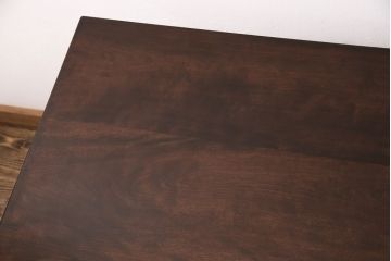 中古美品　松本民芸家具　シックなダイニング作りにおすすめのB型食卓(ダイニングテーブル、4人掛け)(定価約27万円)(R-049396)