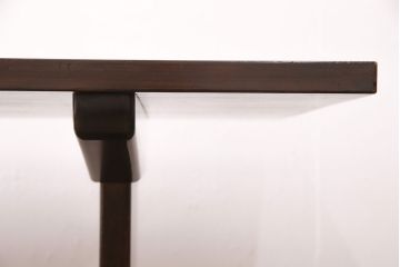 中古美品　松本民芸家具　シックなダイニング作りにおすすめのB型食卓(ダイニングテーブル、4人掛け)(定価約27万円)(R-049396)
