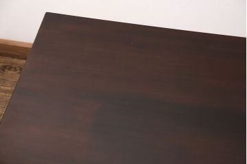 中古美品　松本民芸家具　シックなダイニング作りにおすすめのB型食卓(ダイニングテーブル、4人掛け)(定価約27万円)(R-049398)