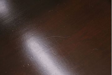 中古美品　松本民芸家具　シックなダイニング作りにおすすめのB型食卓(ダイニングテーブル、4人掛け)(定価約27万円)(R-049398)