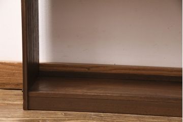 和製アンティーク　シンプルなデザインがお部屋に取り入れやすい本棚(オープンラック、シェルフ、飾り棚)(R-049400)
