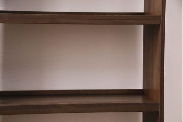 和製アンティーク　シンプルなデザインがお部屋に取り入れやすい本棚(オープンラック、シェルフ、飾り棚)(R-049400)