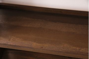 和製アンティーク　シンプルなデザインがお部屋に取り入れやすい本棚(オープンラック、シェルフ、飾り棚)(R-049400)