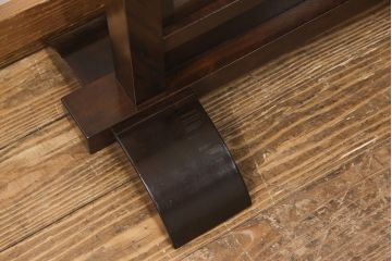 中古　松本民芸家具　ディスプレイとしてもおすすめ!モダンな佇まいが魅力のD型衝立(パーテーション、仕切り、つい立て)(定価約16万5千円)(R-049401)