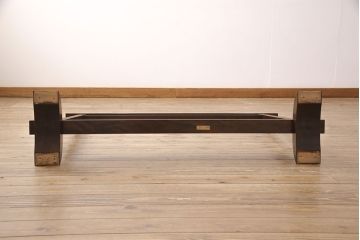 中古　松本民芸家具　ディスプレイとしてもおすすめ!モダンな佇まいが魅力のD型衝立(パーテーション、仕切り、つい立て)(定価約16万5千円)(R-049401)