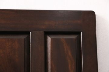 中古　美品　松本民芸家具　シックな大人の空間を演出する羽根付ベンチ(長椅子、二人掛けベンチ、板座)(R-049402)