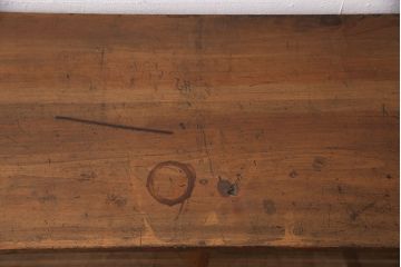 和製アンティーク　ヒノキ材製　レトロな雰囲気づくりにおすすめな戸棚(収納棚、キャビネット、飾り棚)(R-049403)