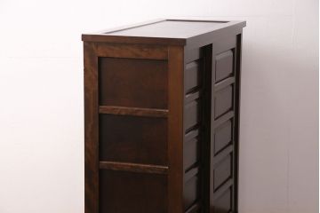 中古　松本民芸家具　シックで落ち着いた佇まいが魅力的なA型下駄箱(収納棚)(定価約27万円)(R-049411)