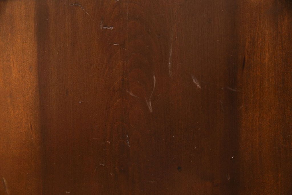 和製アンティーク　楠木　レトロで可愛らしい!小振りなサイズのサイドキャビネット(電話台、収納棚)(R-049414)