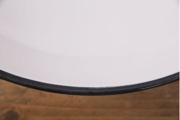 中古　レトロ照明　昭和レトロ　カフェ風インテリアに欠かせないホーロー製天井照明(吊り下げ照明、ペンダントライト、琺瑯)(R-049424)