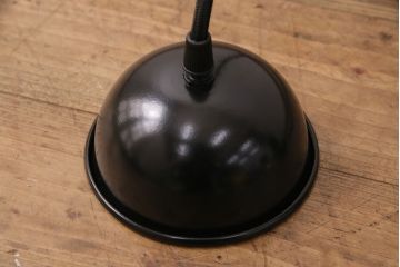 中古　レトロ照明　昭和レトロ　カフェ風インテリアに欠かせないホーロー製天井照明(吊り下げ照明、ペンダントライト、琺瑯)(R-049424)