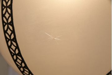 アンティーク照明　七宝文様の意匠が上品な天井照明(吊り下げ照明、ペンダントライト)(R-049425)