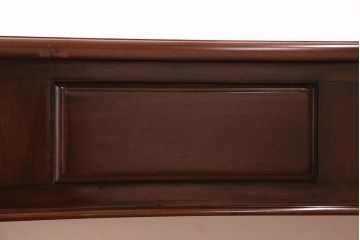 中古　ベルギー輸入家具　マホガニー無垢材　美しい木肌とクラシカルな佇まいが魅力のデスク(机、在宅ワーク、在宅用ワークデスク)(R-049435)