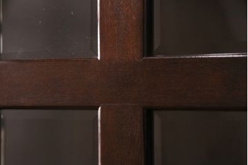 希少　松本民芸家具　絶版モデル　洗練されたモダンな空間を演出するビンテージのE型食器棚(カップボード、キャビネット、戸棚、飾り棚、ヴィンテージ)(R-049437)