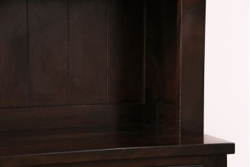 希少　松本民芸家具　絶版モデル　洗練されたモダンな空間を演出するビンテージのE型食器棚(カップボード、キャビネット、戸棚、飾り棚、ヴィンテージ)(R-049437)