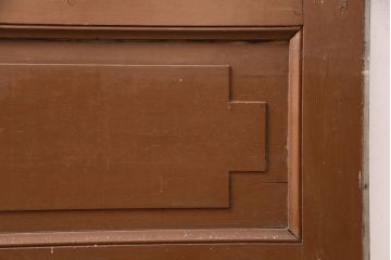 和製アンティーク　国産のアンティークとしては珍しい全面特大ステンドグラスで彩られたドア(建具)(R-049440)