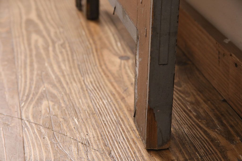 和製アンティーク　国産のアンティークとしては珍しい全面特大ステンドグラスで彩られたドア(建具)(R-049440)