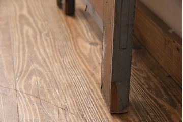 和製アンティーク　国産のアンティークとしては珍しい全面特大ステンドグラスで彩られたドア(建具)(R-049440)