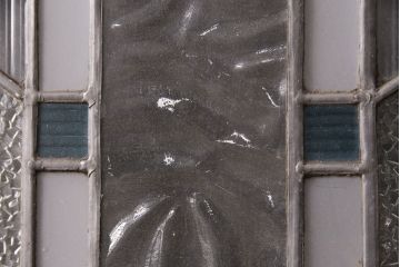 和製アンティーク　国産のアンティークとしては珍しい全面特大ステンドグラスで彩られたドア(建具)(R-049441)