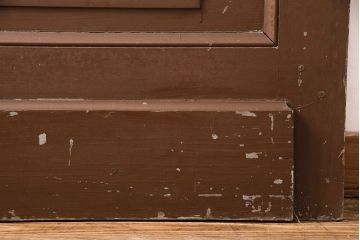 和製アンティーク　国産のアンティークとしては珍しい全面特大ステンドグラスで彩られたドア(建具)(R-049441)