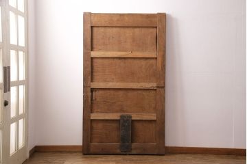アンティーク建具　総栗一枚板を使用した上質な印象を高める蔵戸(玄関戸、引き戸)(R-049444)
