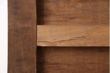 アンティーク建具　総栗一枚板を使用した上質な印象を高める蔵戸(玄関戸、引き戸)(R-049444)