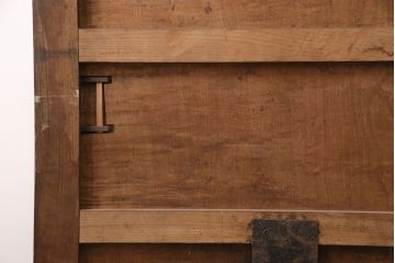 アンティーク建具　総栗一枚板を使用した上質な印象を高める蔵戸(玄関戸、引き戸)(R-049444)