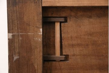 アンティーク建具　総栗一枚板を使用した上質な印象を高める蔵戸(玄関戸、引き戸)(R-049444)