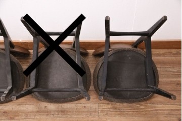 北欧ビンテージ　G-PLAN(ジープラン)　羽を広げたようなユニークなデザインが魅力的なチェア2脚セット(バタフライチェア、ダイニングチェア、椅子、ヴィンテージ)(R-049446)