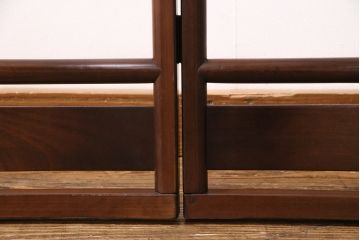 アンティーク雑貨　昭和中期　カツラ材　シンプルなデザインで取り入れやすい衣桁(衣装掛け、着物掛け、ハンガーラック)(R-049455)