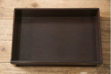 和製アンティーク　時代物　シンプルなつくりが品の良さを高めるカリン材製飾り棚(茶棚、収納棚、花梨材)(R-049459)
