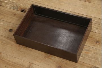 和製アンティーク　時代物　シンプルなつくりが品の良さを高めるカリン材製飾り棚(茶棚、収納棚、花梨材)(R-049459)