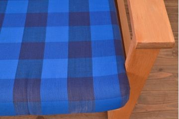 ヴィンテージ家具　デンマーク製　ビーチ材　ソファ2脚セット(1人掛けソファ、1Pソファ、ビンテージ、北欧)、バラ売り可能(R-049468)