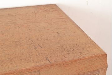 レトロ家具　昭和レトロ　KIHARA　小物収納にうってつけのナラ材製ネームプレート付きカードケース(引き出し、チェスト、図書館、図書室、店舗什器)(R-049472)