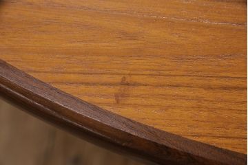 イギリスヴィンテージ　G-PLAN(ジープラン)　チーク材　木の温もり感じるエクステンションテーブル(ダイニングテーブル、ラウンドテーブル、ビンテージ)(R-049478)