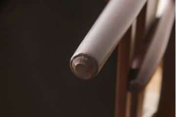 ヴィンテージ家具　北欧家具　デンマーク　ビーチ材　くつろぎの空間を演出するイージーチェア(1Pチェア、一人掛けソファ、ラウンジチェア、アームチェア、ビンテージ)(R-049489)