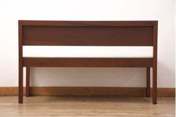 ヴィンテージ家具　北欧家具　デンマーク　チーク材　希少!レトロな佇まいが魅力のベンチ(2人掛けソファ、ビンテージ)(R-049491)