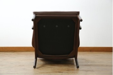 ヴィンテージ家具　北欧家具　デンマーク　ビーチ材　大人の格好いい空間を演出するイージーチェア　(R-049493)