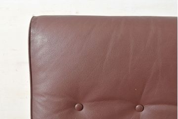 ヴィンテージ家具　北欧家具　デンマーク　ビーチ材　大人の格好いい空間を演出するイージーチェア(アームチェア、ダイニングチェア、椅子、イス、合皮、ビンテージ)(R-049493)